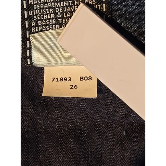 7 For All Mankind The Skinny Crop and Roll Blue Jeans Size 26 EUC - Picture 11 of 14